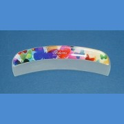 BOHEMIA Glass nail file - big size 200/3 mm - monochromatic Basic line